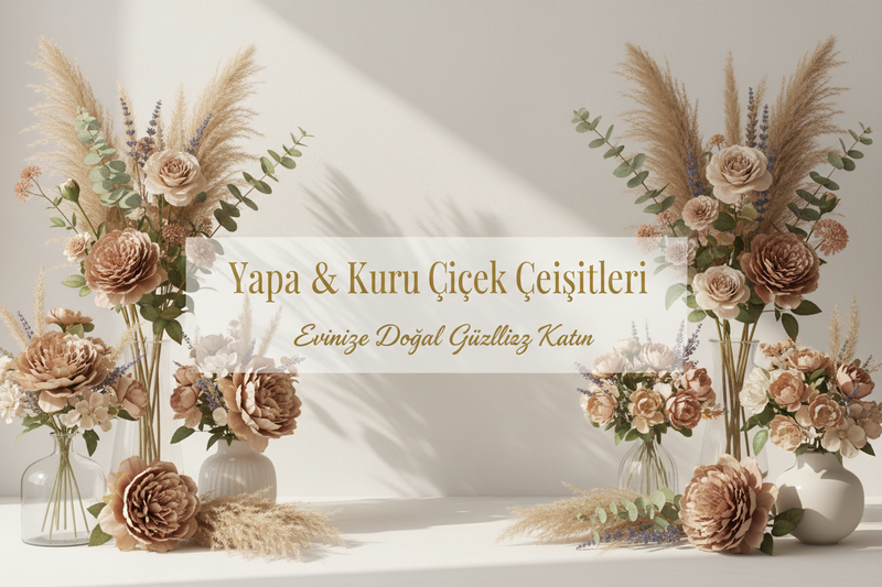 Yapay ve Kuru Çiçek Çeşitleri | Dekoratif Çiçek ve Aranjman Modelleri