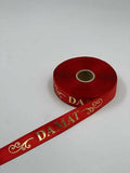 Damat Baskılı Saten Kurdele 2,5 cm x 50 Metre – Söz, Nişan ve Düğün Süsleme Kurdelesi