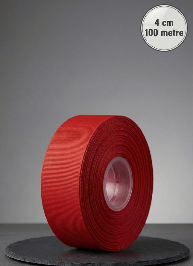 Grogren Kurdele 4 cm 100 Metre | Dekoratif Grogren Kurdele Rulo