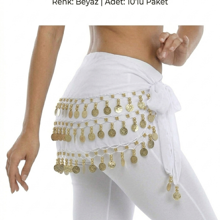 Shakira Belt Set of 10 – Metal Women's Waist Belt with Chain Detail, Wholesale