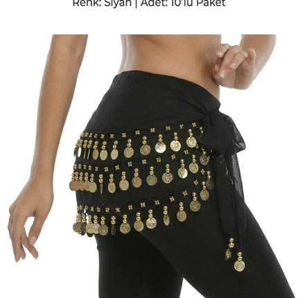 Shakira Belt Set of 10 – Metal Women's Waist Belt with Chain Detail, Wholesale