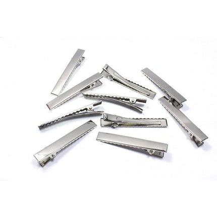 Timsah Toka Klips 5.5 cm 35 Adet | Metal Saç Tokası Klipsi, Fiyonk ve El İşi Aparatı