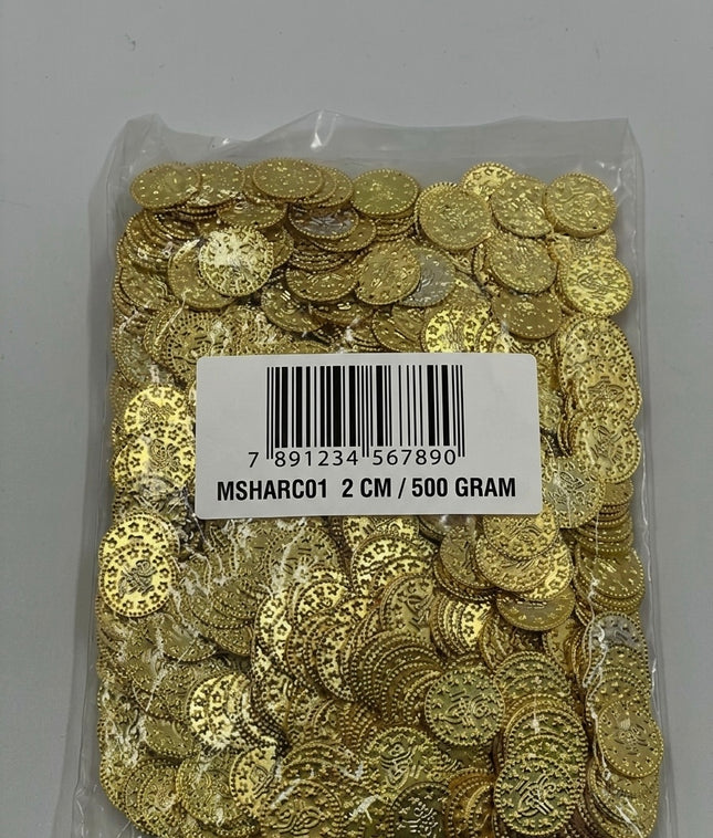 Tuğralı Metal Para Penez Boncuk 500 Gr – Osmanlı Tuğralı Takı, Tesbih ve Hobi Malzemesi