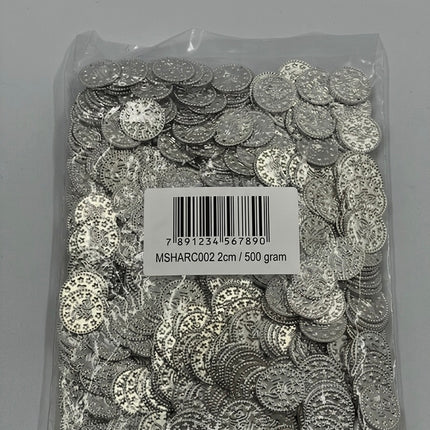 Tuğralı Metal Para Penez Boncuk 500 Gr – Osmanlı Tuğralı Takı, Tesbih ve Hobi Malzemesi