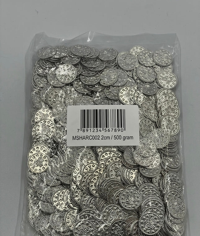 Tuğralı Metal Para Penez Boncuk 500 Gr – Osmanlı Tuğralı Takı, Tesbih ve Hobi Malzemesi