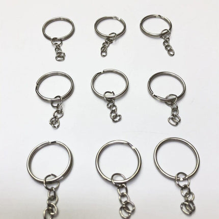 Keychain Rings 1000 Pcs Silver Color - Jewelry and Hobby Material Metal Keychain Rings