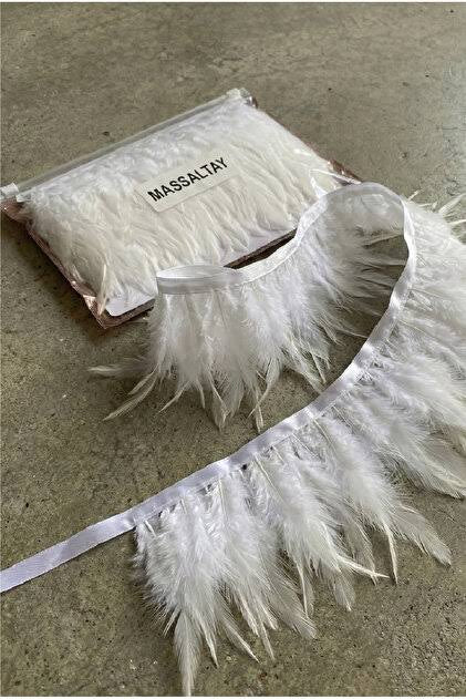 White Rooster Feather 1 Meter – Natural Decorative Long Feather | Handicrafts and Ornamentation