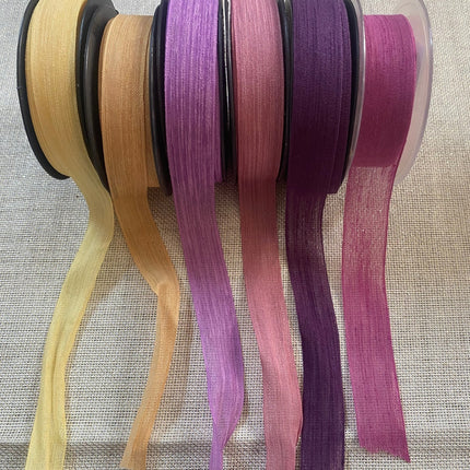 Linen Ribbon 25 mm 20 Meters – Natural Look Decorative Embellishment and Packaging Ribbon