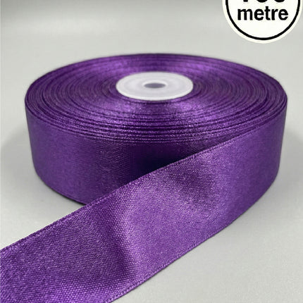 3 cm Saten Kurdele 100 Metre | Parlak Dekoratif Hediye ve Süsleme Kurdelesi