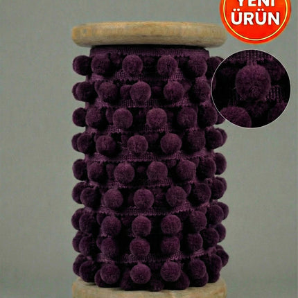 Ponpon Şerit 4 Metre – Kına, Parti ve Dekoratif Süsleme