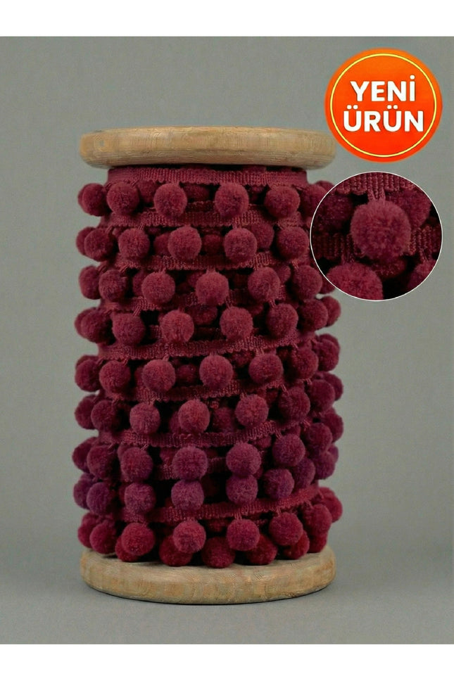 Ponpon Şerit 4 Metre – Kına, Parti ve Dekoratif Süsleme