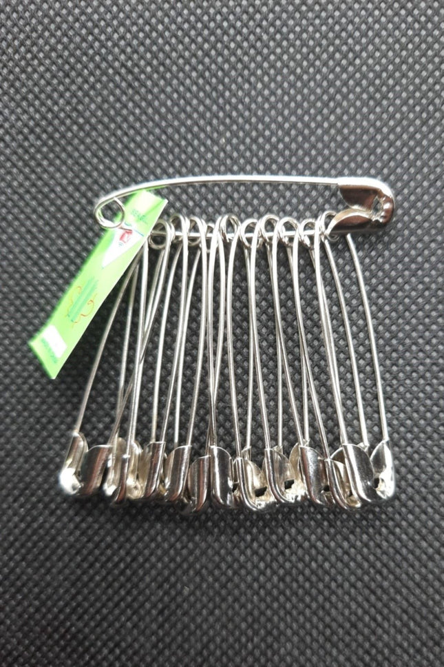 Çengelli İğne 4,5 Cm 12 Adetli Çelik Çatal Iğne (1 SET) No 4