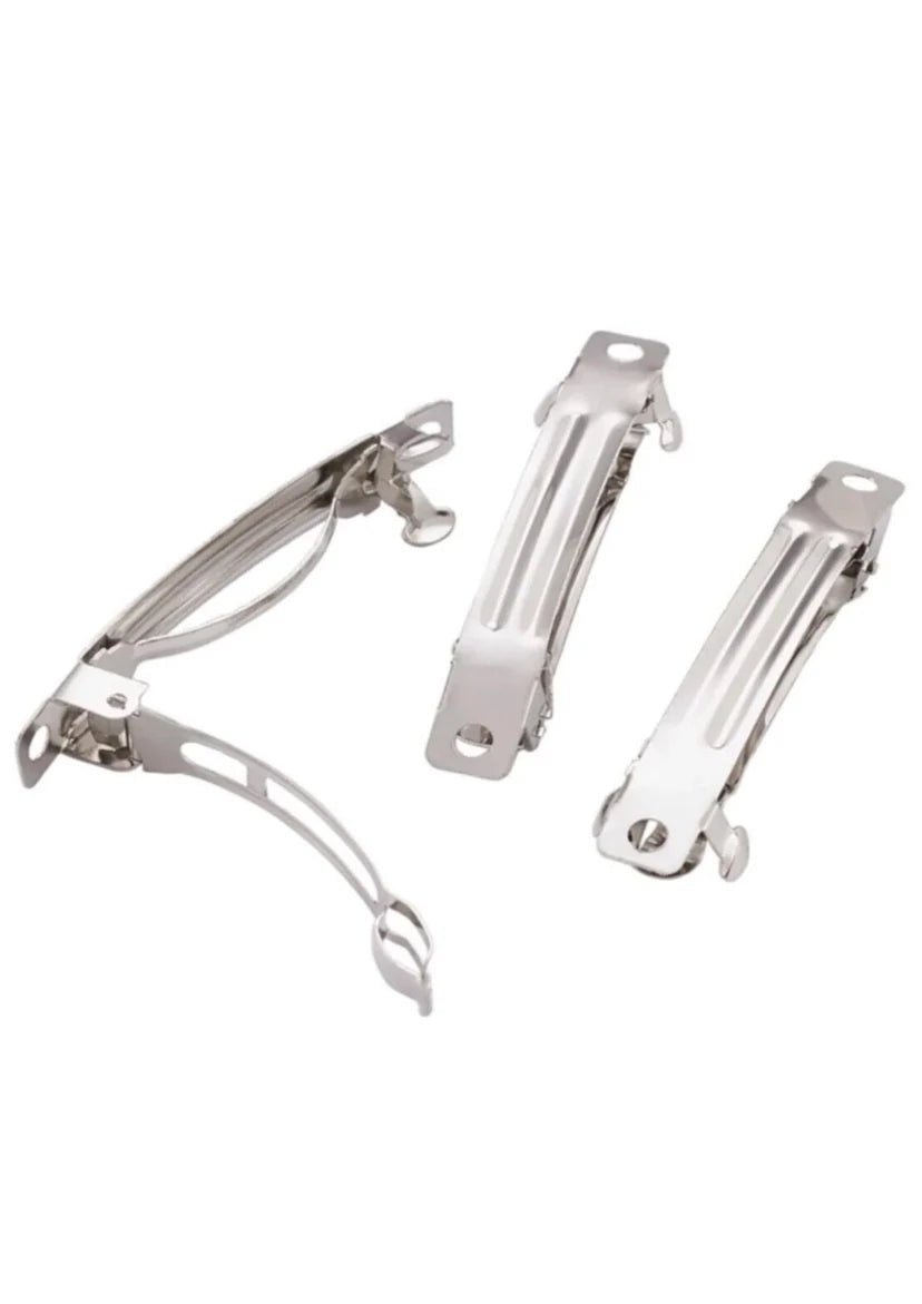 Otomatik Metal Toka Aparatı 7.8 cm – Saç Tokası Klipsi 10 Adet