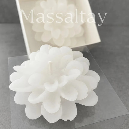 Lotus Mum 1 Adet – Dekoratif ve Aromasız Şık Mum Modeli