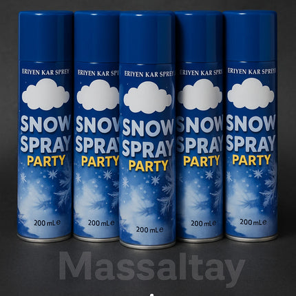 Eriyen Kar Spreyi 200 ml Tekli Şişe Kına Düğün Nişan Parti Yılbaşı Süsleme Malzemesi