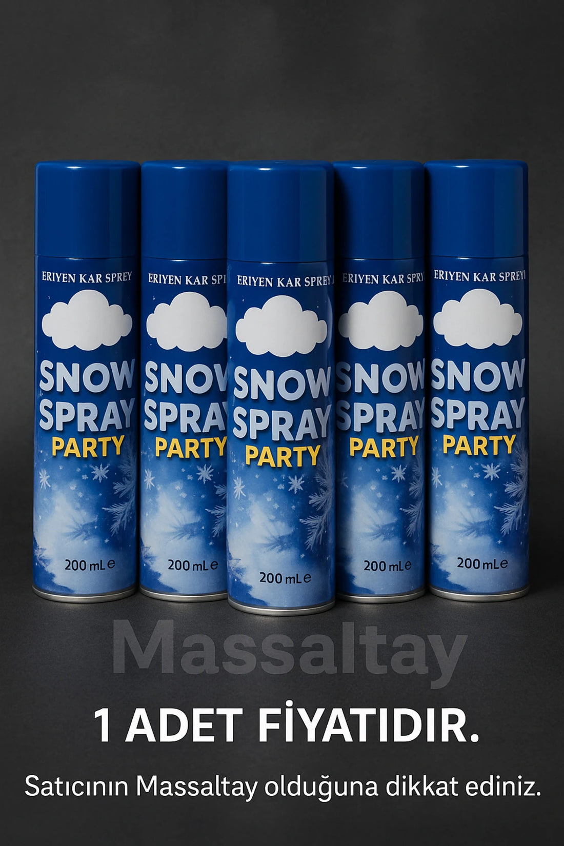Eriyen Kar Spreyi 200 ml Tekli Şişe Kına Düğün Nişan Parti Yılbaşı Süsleme Malzemesi