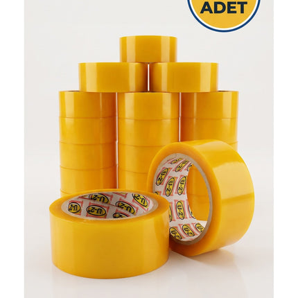 Şeffaf Koli Bandı 100 Metre x 50 Adet Güçlü Yapışkanlı Paketleme Bandı Taşıma, Depolama, Kargo ve Ambalaj Bandı