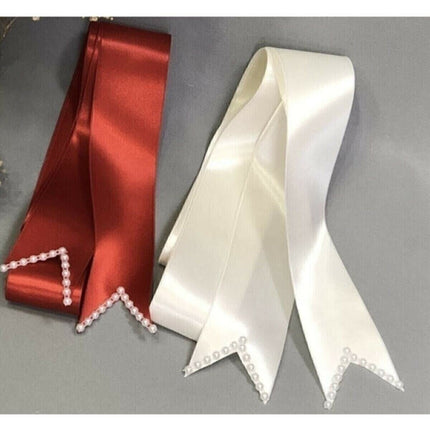 Incili Takı Kurdelası Kırmızı- Beyaz – Magnet, Hediyelik, Süs Aksesuarı – Magnet, Hediyelik, Süs Ak