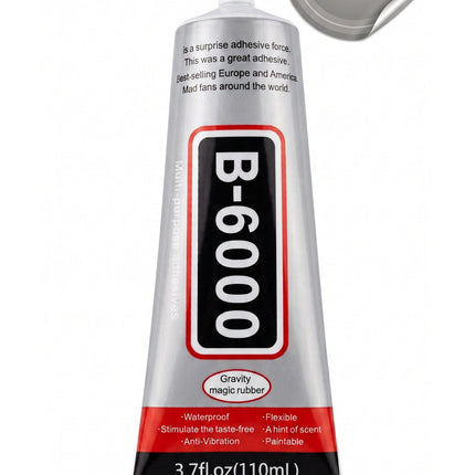 B6000 Şeffaf Yapıştırıcı 110 ml 9 Adet Set – Güçlü Çok Amaçlı Taş, Boncuk, Kumaş, Metal, Cam ve Ahşap Yapıştırıcısı