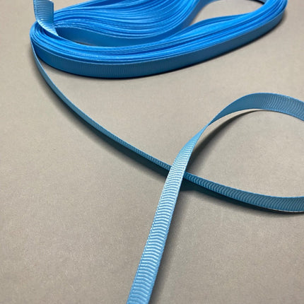 Mavi Grogren Kurdele 1 cm 5 Metre – Dayanıklı Şerit, Hobi Craft, Paketleme ve Süsleme Kurdelesi