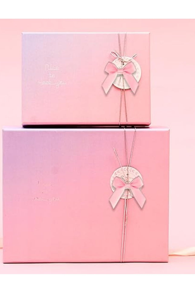 10adet Yapışkanlı - Saten Fiyonk - PEMBE