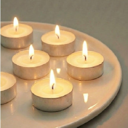 Tealight Mum 8 Adet Beyaz Kokusuz | Buhurdanlık Parti Düğün Nikah Kına Özel Gün Kutlama