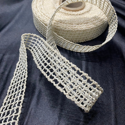 Krem File Kurdele 5 Metre – Dekoratif Süsleme Şerit, Hobi Craft Aksesuar, Paketleme Şeridi