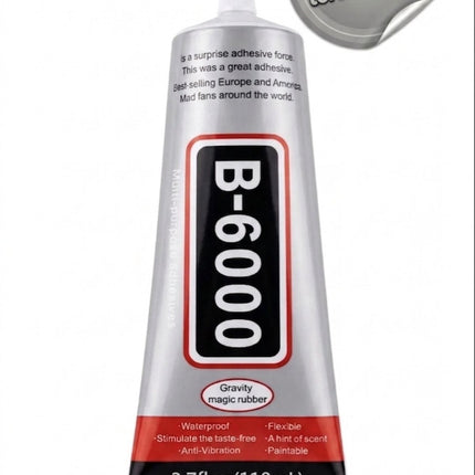 B6000 Şeffaf Yapıştırıcı 110 ml Set – Güçlü Çok Amaçlı Yapıştırıcı | Takı, Cam, Plastik, Metal, Ahşap, Kumaş İçin