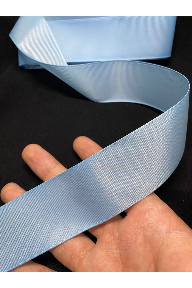 Mavi Grogren Kurdele 4cm 10 Metre – Dekoratif Şerit, El İşi ve Süsleme Malzemesi
