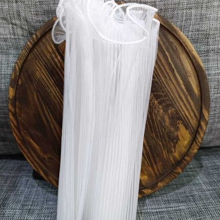 Pliseli tül,fırfırlı tül 40 cm ,gelin çiçegi icin,bohça icin