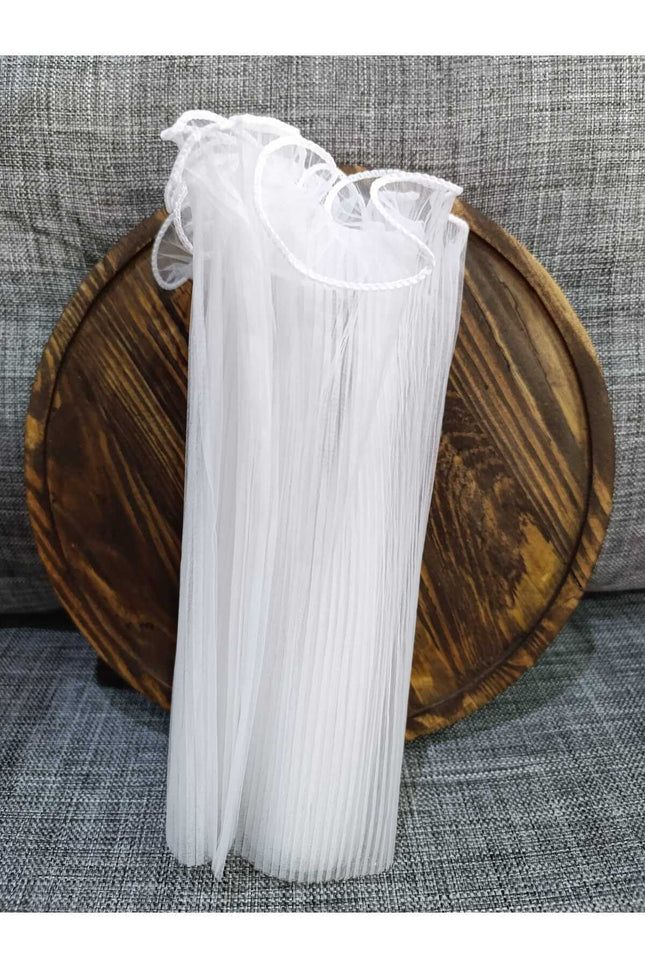 Pliseli tül,fırfırlı tül 40 cm ,gelin çiçegi icin,bohça icin