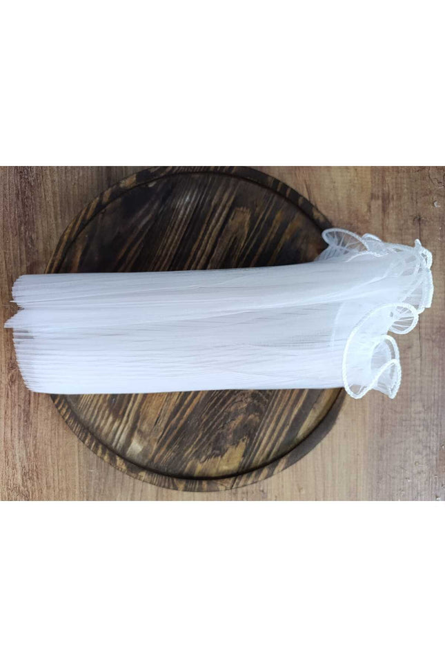 Pliseli tül,fırfırlı tül 40 cm ,gelin çiçegi icin,bohça icin