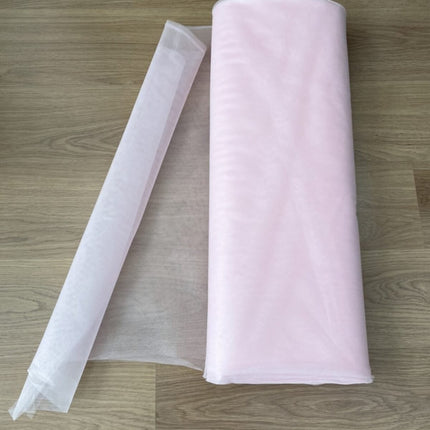 Açık Pembe Kristal Tül En 3 Metre