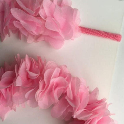 Mor Çiçekli Anne Bebek Bandana Taç Takımı – Bandana