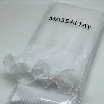 Beyaz Fırfırlı Gelin Çiçeği Sarma Tülü 60 cm – Buket Süsleme ve Organizasyon Tülü