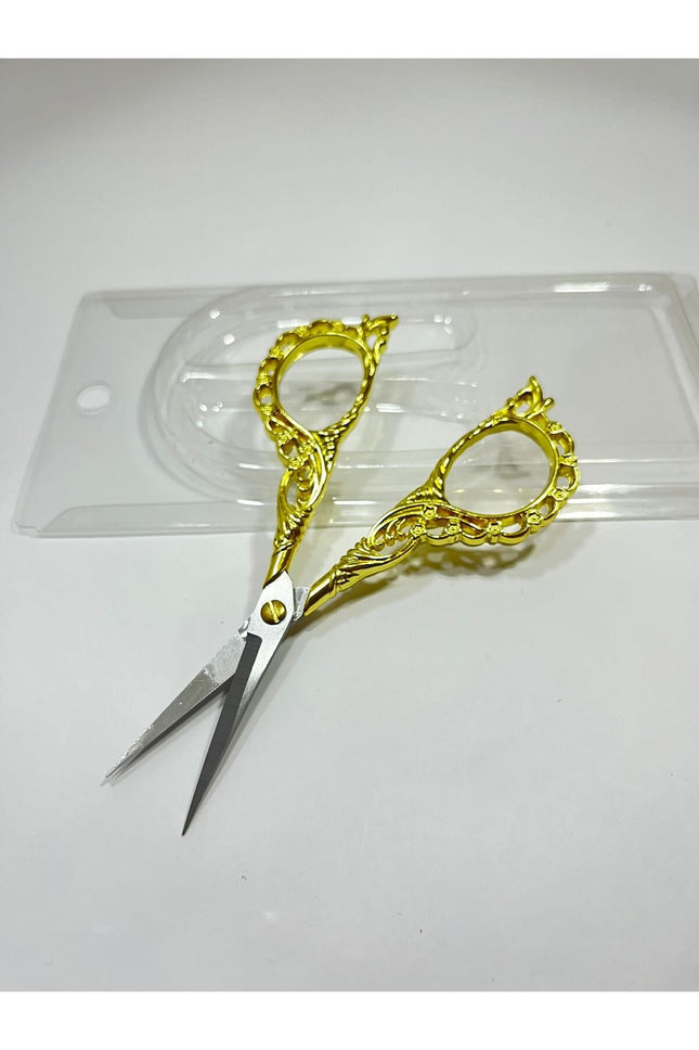 Nişan Makası  ve Söz Törenlerine Özel Gold Desenli Makas