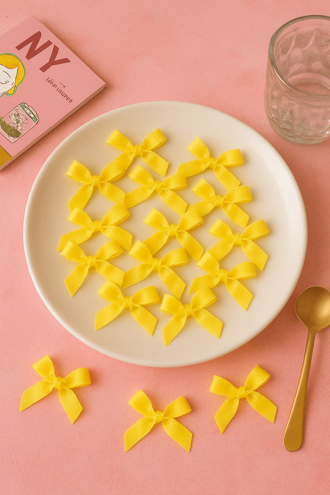 Saten Fiyonk 10 Adet – Pasta, Hediye, Çanta, Bebek Şekeri, Süsleme ve Dekoratif Aksesuar