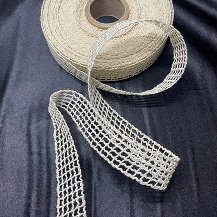Krem File Kurdele 5 Metre – Dekoratif Süsleme Şerit, Hobi Craft Aksesuar, Paketleme Şeridi